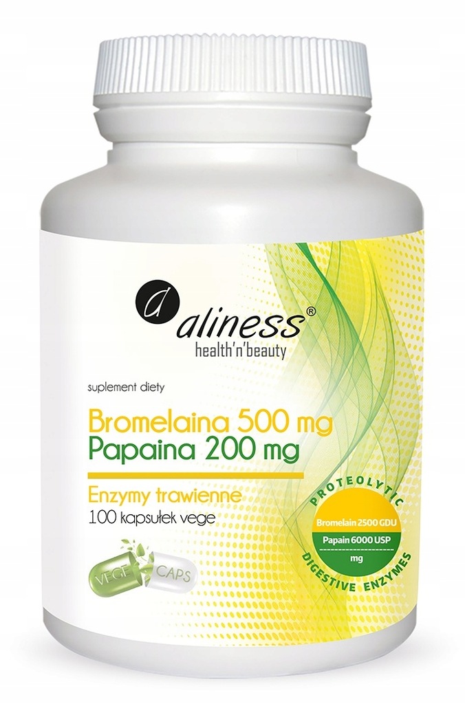 ALINESS Bromelaina + Papaina Papaja 100k Enzymy