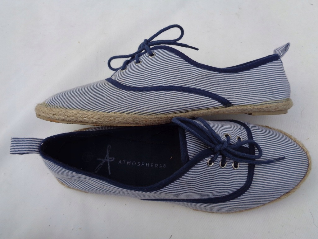 ATMOSPHERE BUTY 39 ESPADRYLE PASKI PASECZKI