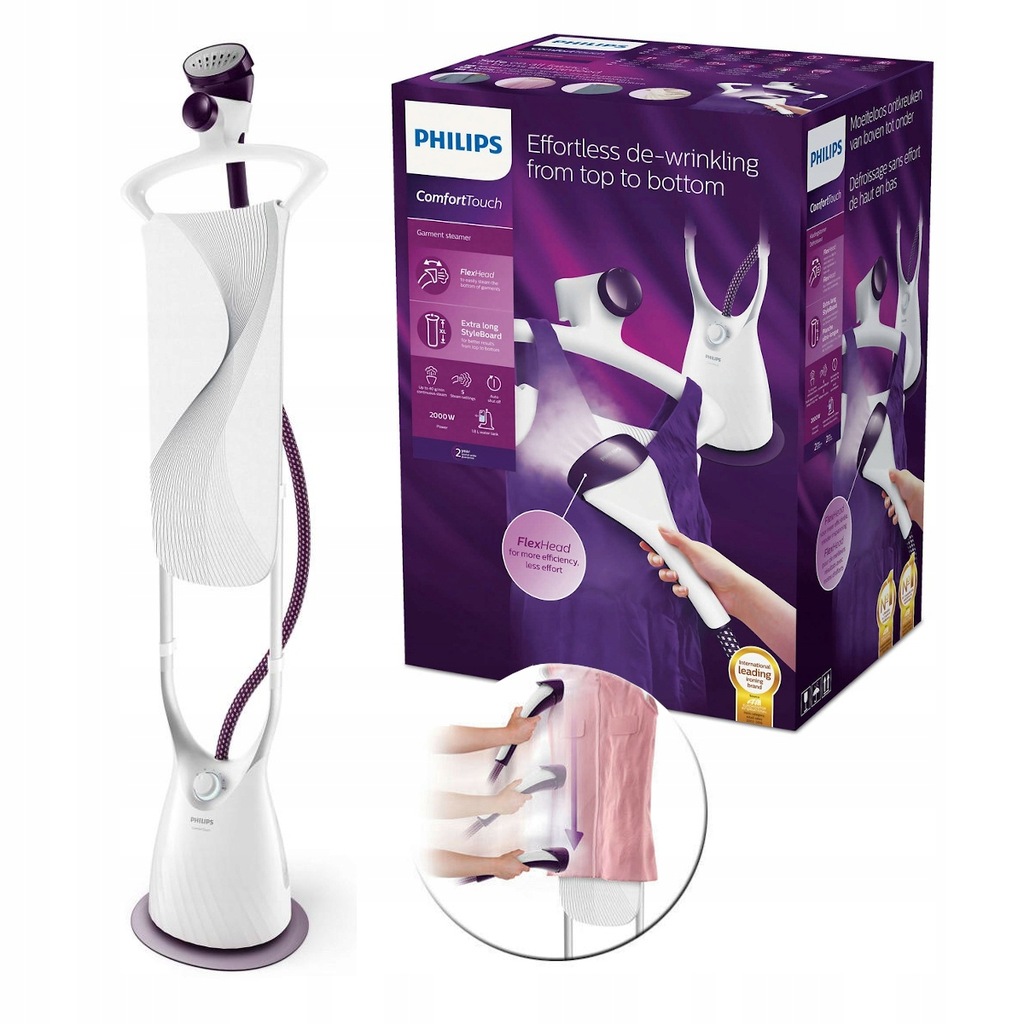 PAROWNICA PHILIPS GC557 STOJĄCY STREAMER DO UBRAŃ