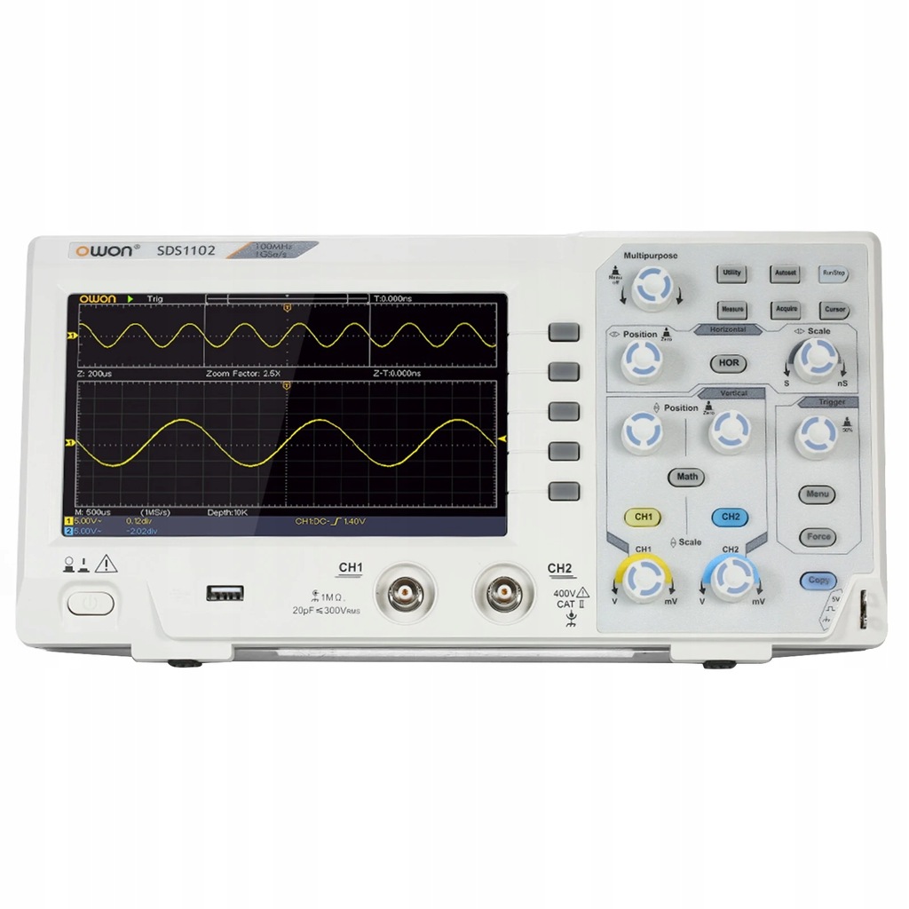 XIJ Oscilloscope Numérique à 2 Canaux Oscilloscope Numérique SCO2