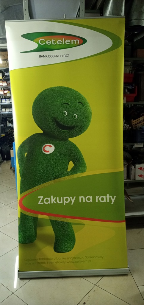 STELAŻ NA REKLAMĘ + POKROWIEC ROLL-UP 100x210 cm