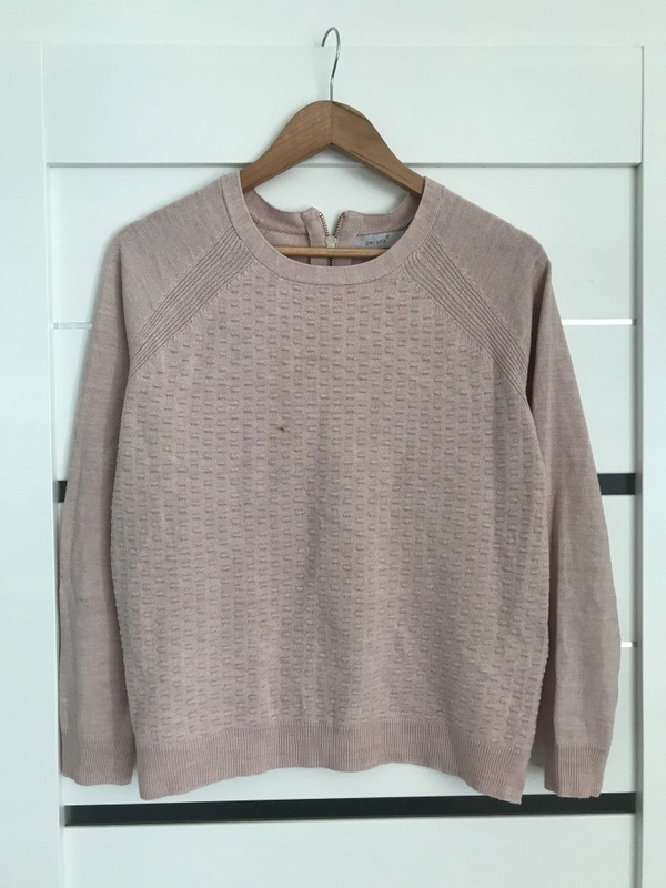 Melanżowy sweter pudrowy M&S 40 L