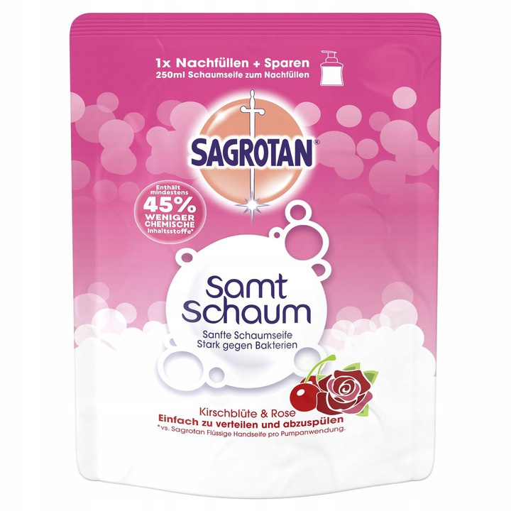 Sagrotan SAMT SCHAUM Piankowe mydło do rąk 250ml