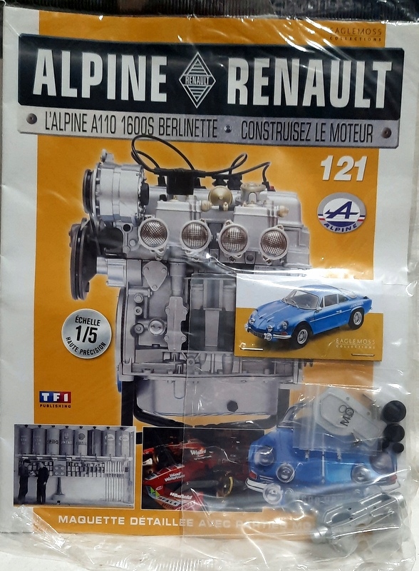 Model silnika spalinowego replika RENAULT ALPINE A 110 SKALA 1;5 nr 121