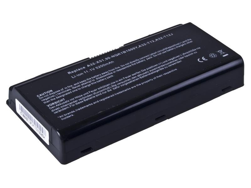 Bateria do laptopów Asus X51, X58 A32-X51, A32-T12 Li-Ion 11,1 V 5200 mAh