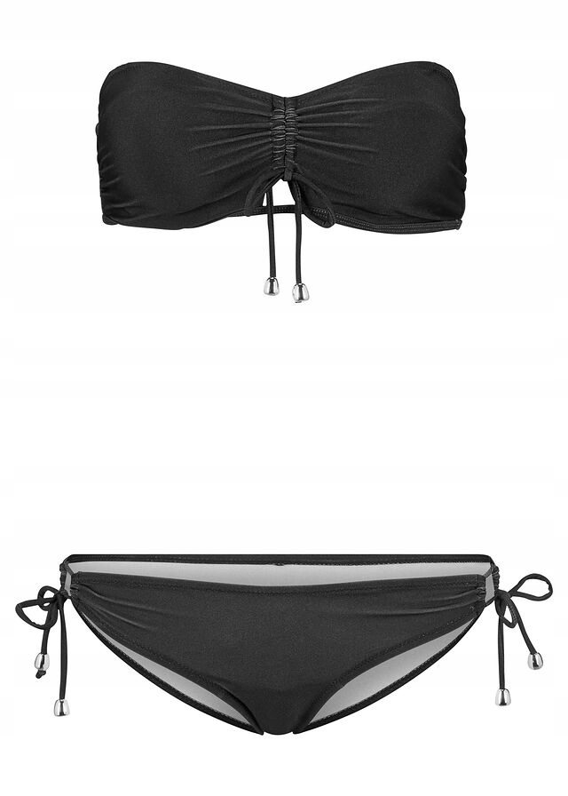 Z9298 BIKINI BANDEAU 2CZĘŚCIOWE CZARNE R.48/95D