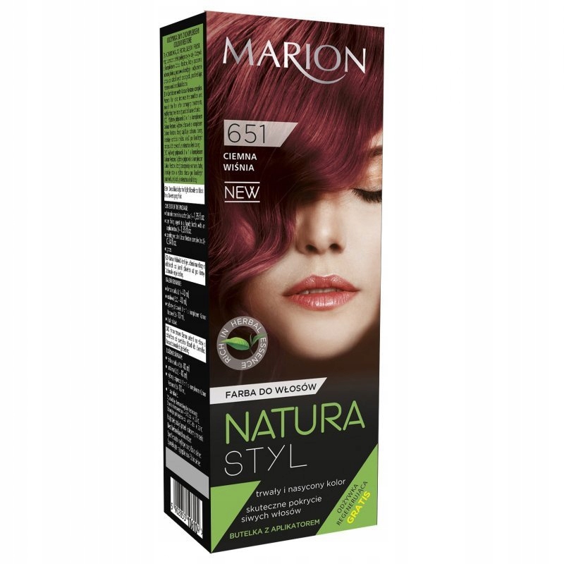 Marion Farba do włosów Natura Styl nr 651 ciemna w