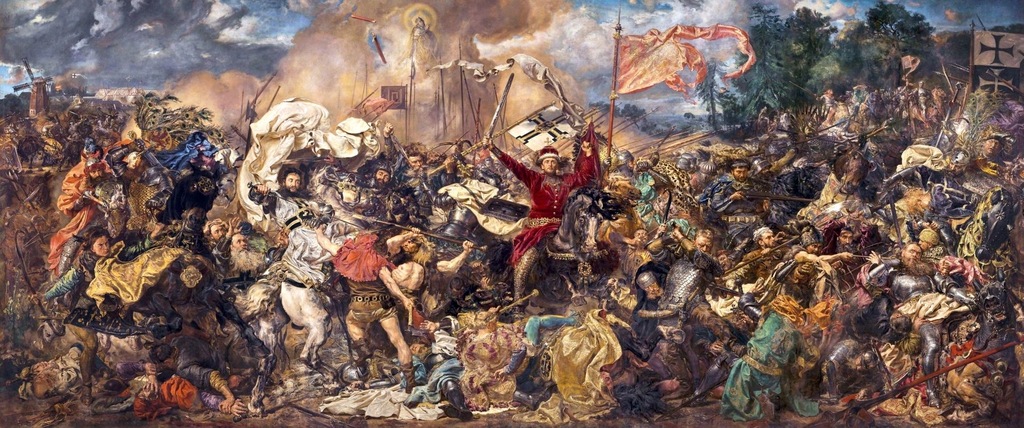 Jan Matejko - Bitwa pod Grunwaldem - 120x50 cm obraz