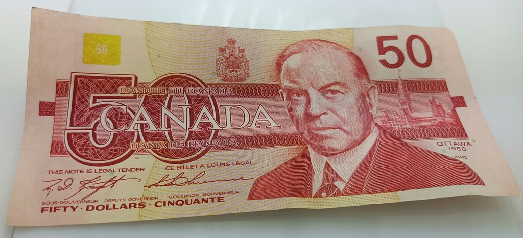 Banknot 50 dolarów, Kanada