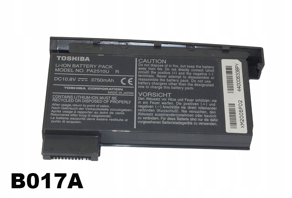 BATERIA DO LAPTOPA TOSHIBA PA2510U 10,8V 3750MAH