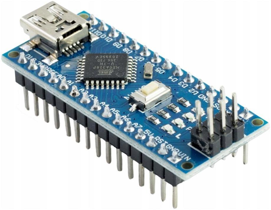 MIKROKONTROLLER NANO V3 ATMEGA328P CH340 Z PINAMI PŁYTKA ZGODNE Z ARDUINO