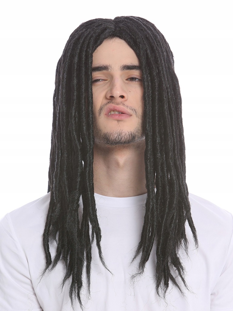 Peruka włosy długie syntetyczne czarny WigMeUp