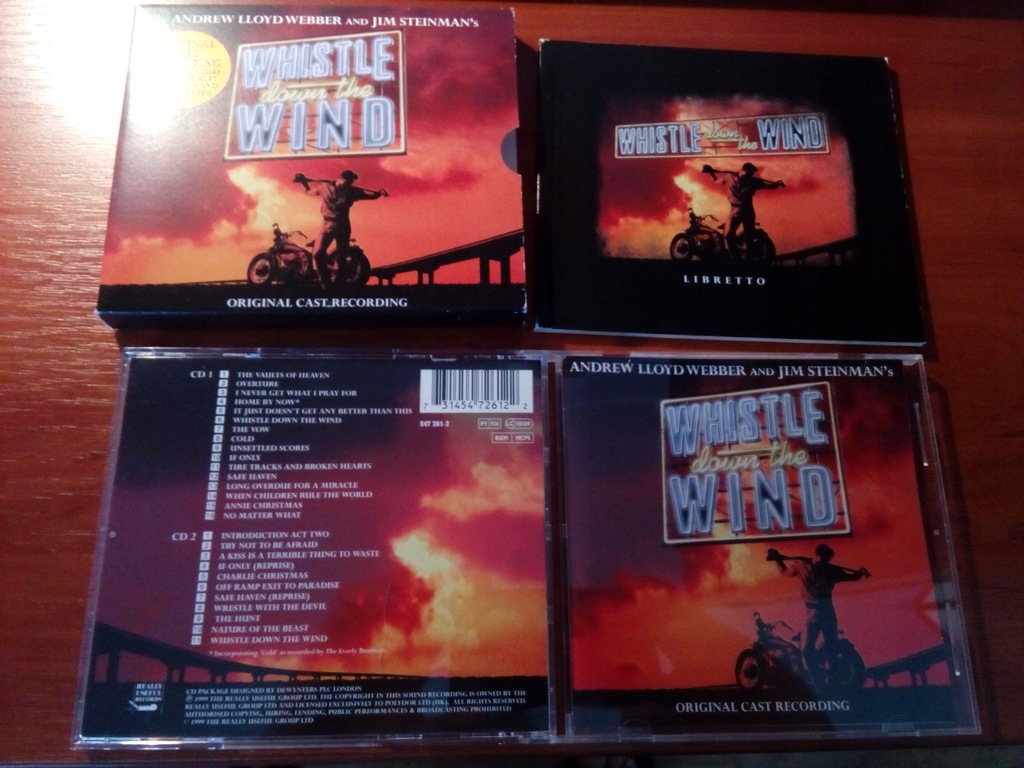 Webber and Steinman's - Whistle Down The Wind 2CD