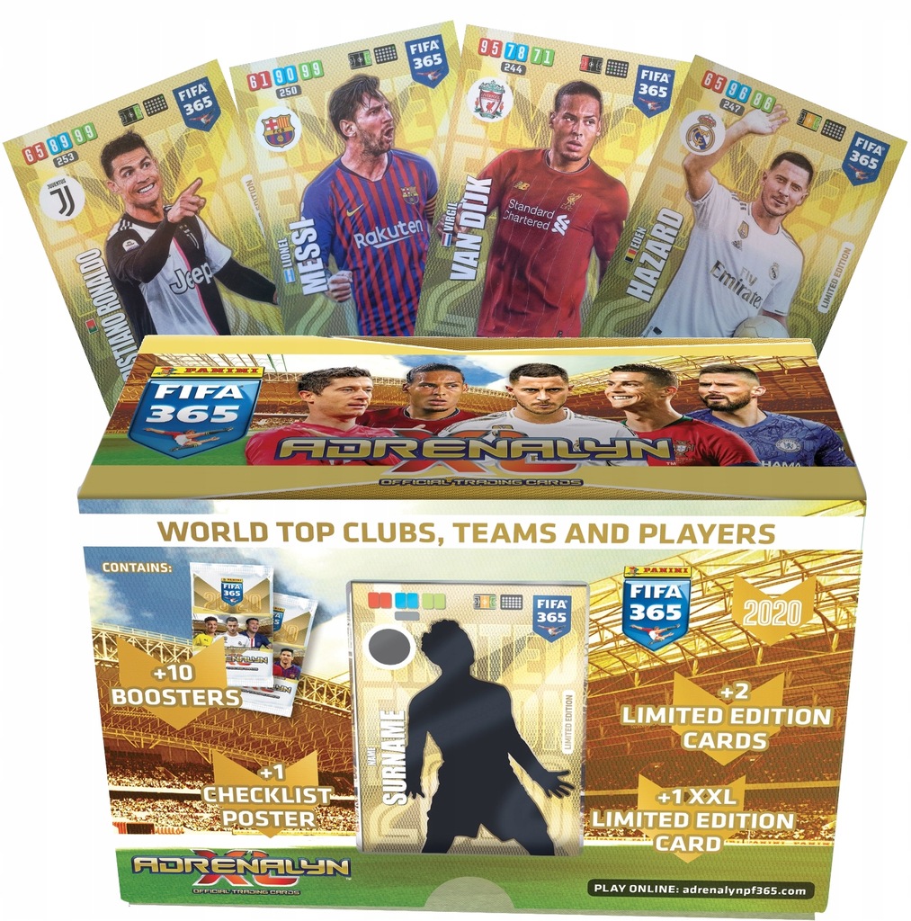 Купить ПОДАРОЧНАЯ КОРОБКА FOOTBALL CARDS 2020 FIFA 365 LIMITED XXL: отзывы, фото, характеристики в интерне-магазине Aredi.ru