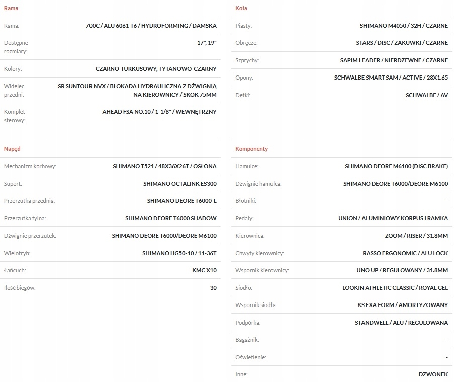 ROWER crossowy UNIBIKE VIPER LDS 17 2022 DEORE !!! 12242475396