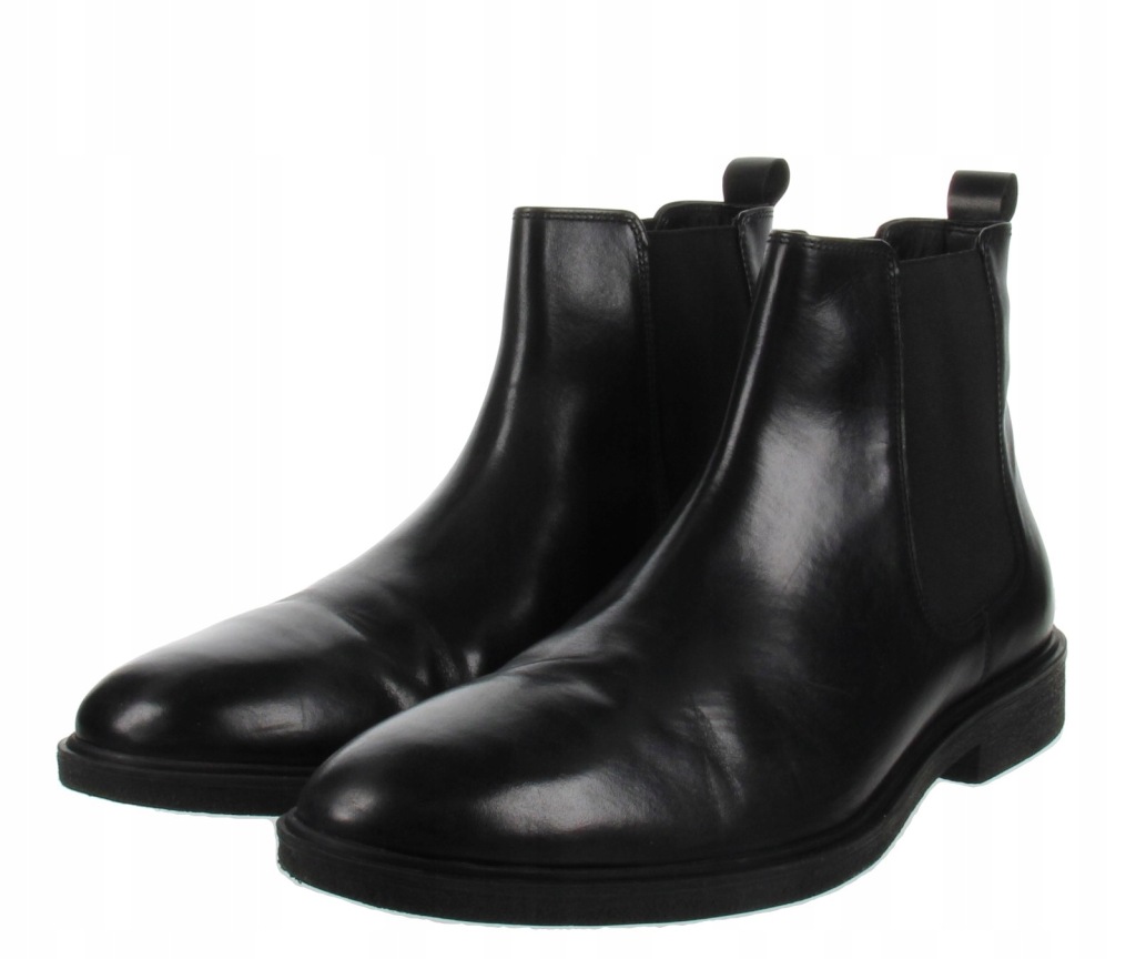 DREAM MASTER MĘSKIE SZTYBLETY CZARNE KLASYCZNE ZE SKÓRĄ 45 1Ż6B