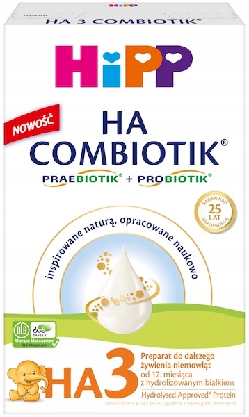 HA 3 Combiotik Preparat do dalszego żywienia niemowląt od 12. miesiąca