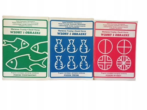 Program Frostig percepcja wzrokowa wzory i obrazki ćwiczenia 1 - 3 kpl Nowa