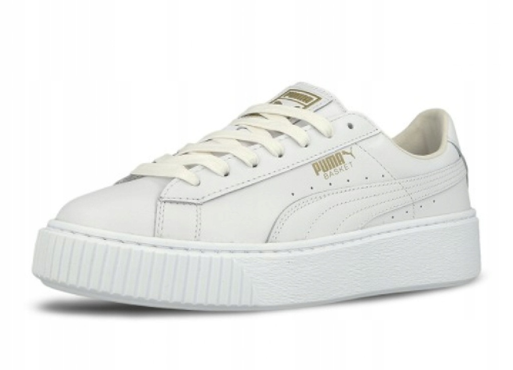 Puma basket platform core 2024 bianche
