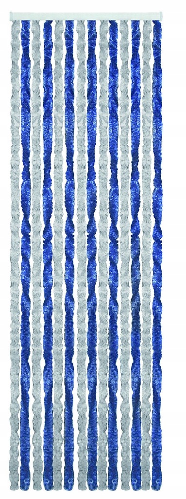 Kotki do drzwi Acapulco 205 x 56 cm niebiesko/szar