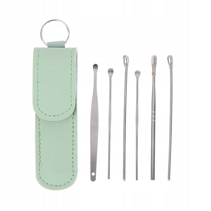 6PCS Ear Cleaner Wax Removal Tool Earpick Sticks E