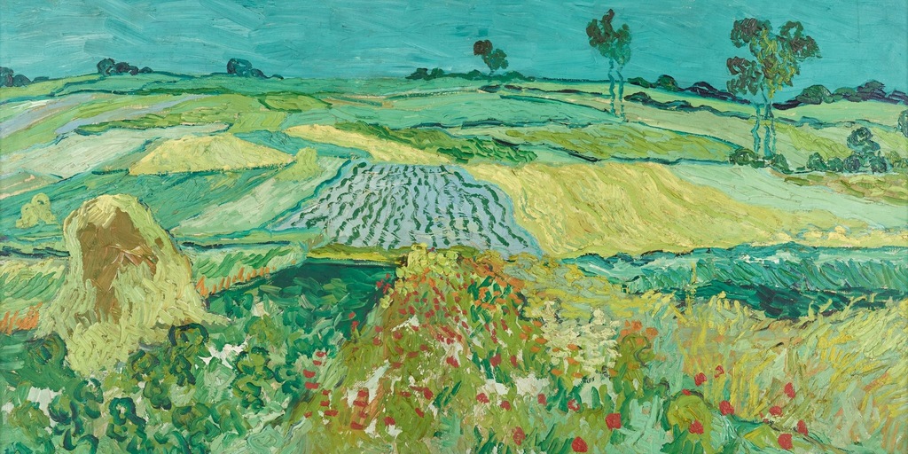 Vincent van Gogh - Pole pszenicy, Auvers - 120x60 cm
