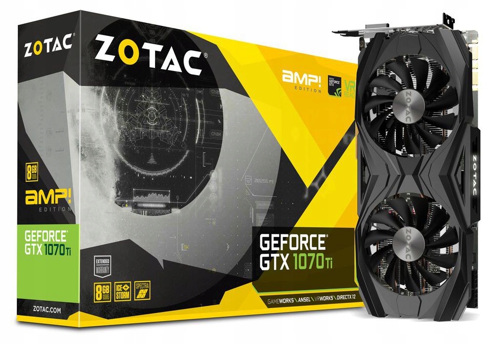 Купить Zotac GeForce GTX 1070 Ti AMP! Издание 8 ГБ: отзывы, фото, характеристики в интерне-магазине Aredi.ru