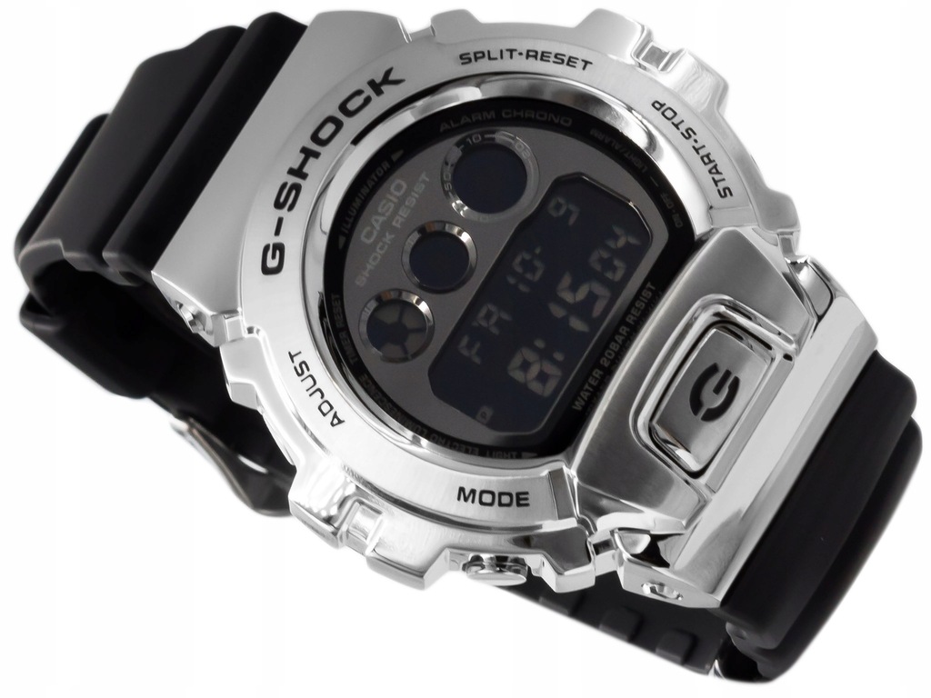 MĘSKI ZEGAREK CASIO GM-6900-1ER G-SHOCK STALOWY