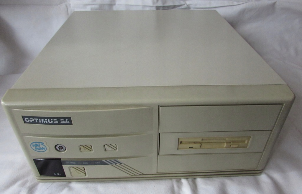 Optimus 486 Komputer PC Retro - Intel i486 DX2 / HDD 125 MB / MS-DOS