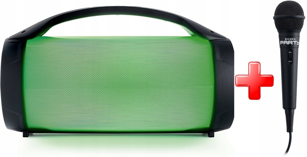 Boombox przenośny głośnik z mikrofonem do karaoke 9249607412