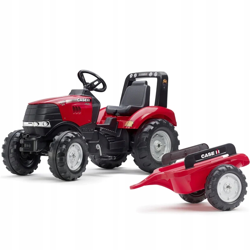 FALK Traktor na Pedały Case Czerwony Duży z