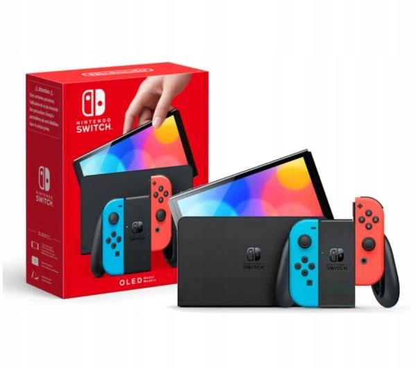 Nintendo Switch OLED Neon Red/Blue NOWA