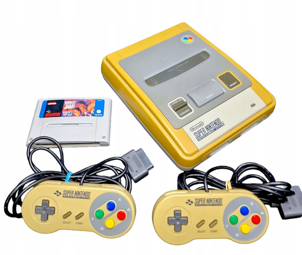 Konsola retro Super Nintendo SNES , 2 pady i gra NBA , zestaw
