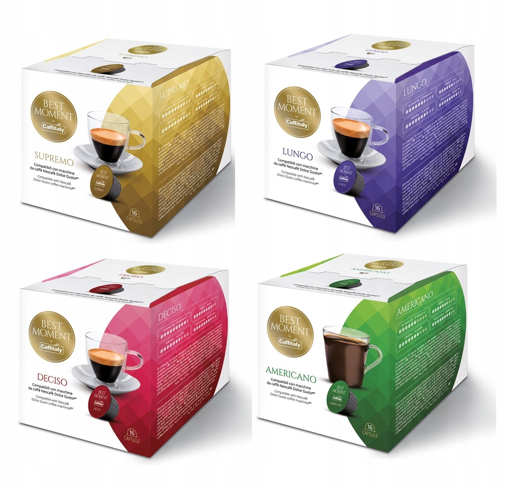 Kapsułki Caffitaly Mix do Dolce Gusto 4x16 12539619499 oficjalne