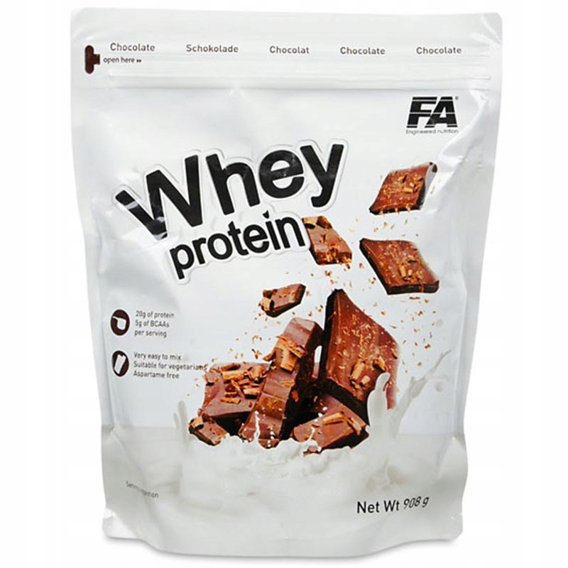 FA WHEY PROTEIN 908G MASA MIĘŚNIOWA RZEŹBA SIŁA