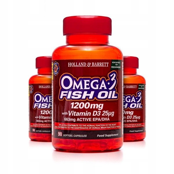 Zestaw 2+1 (Gratis) Kwas Omega-3 1200 mg z Witamin