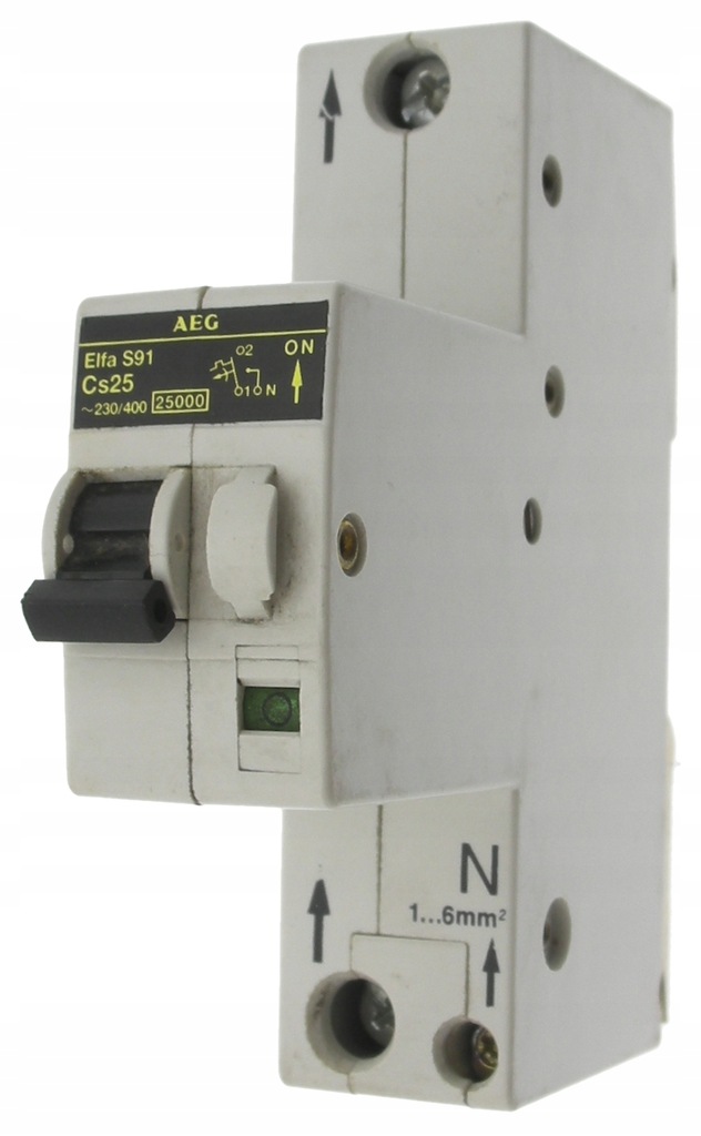 AEG wyłącznik selektywny 1P 25A C Elfa S91 Cs25 Cs - 13446502532 ...