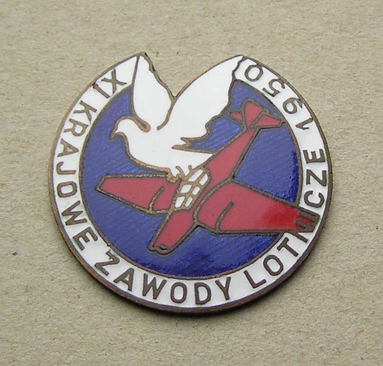 Odznaka XI Krajowe Zawody Lotnicze 1950 rzadka
