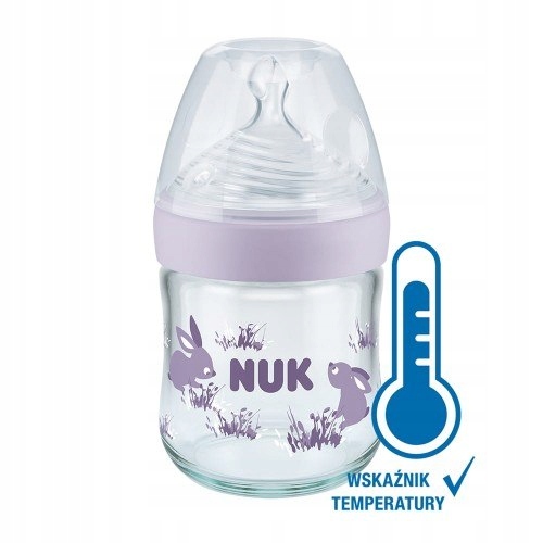 NUK 747110 Butelka szklana NATURE SENSE 120 ml z w