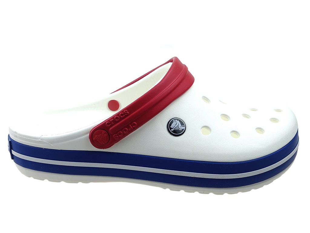 Klapki Crocs Crocband 11016 white białe M11 45/46