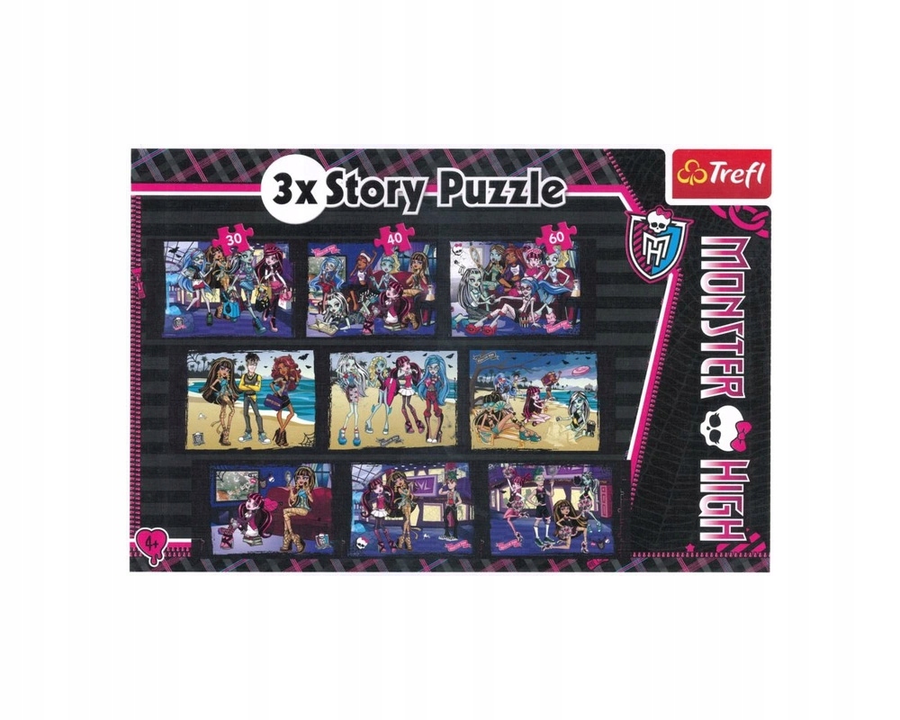 PUZZLE STORY MONSTER HIGH 130 ELEMENTÓW TREFL