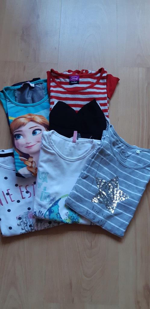 Bluzki z dł.rękawem 5 szt. rozm. 146 DISNEY FROZEN