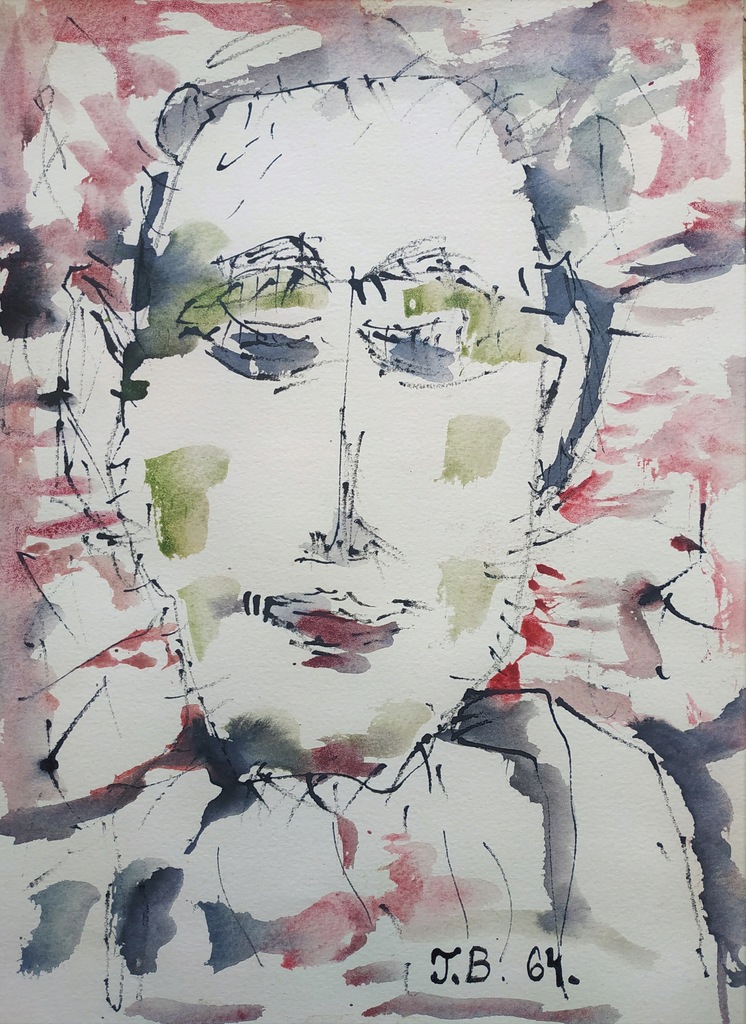 Tadeusz? Brzozowski. Stary rysunek nr 2, tusz. BCM