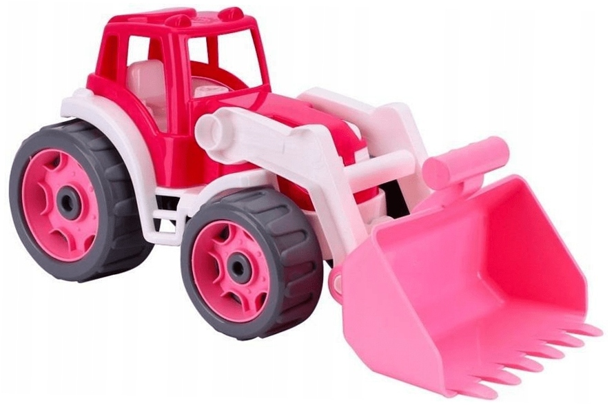 Traktor różowy