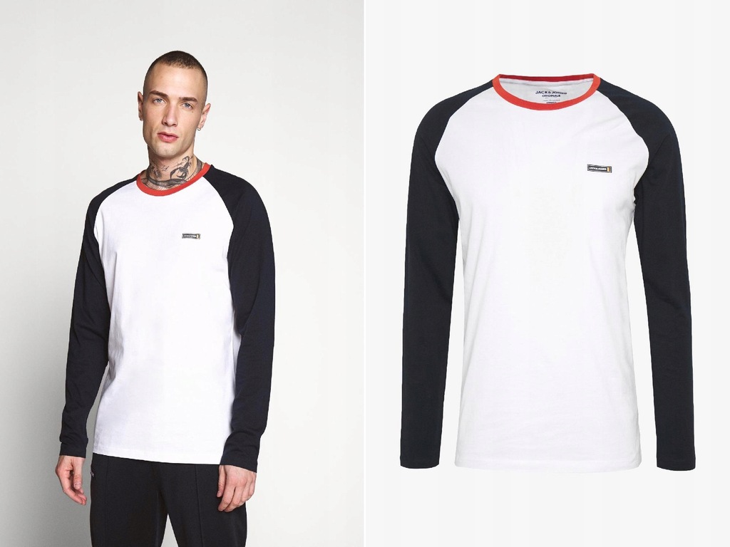 A018A07 Jack & Jones BLUZKA DŁUGI RĘKAW XL