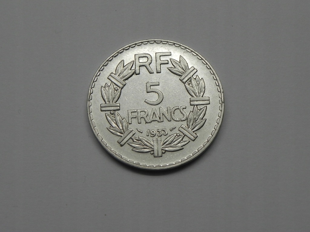 7334/ 5 FRANCS 1933 FRANCJA