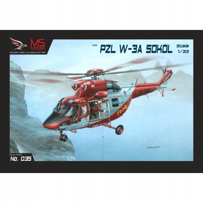 PZL W-3A Sokół TOPR, MS35, MS Model, 1:33 W