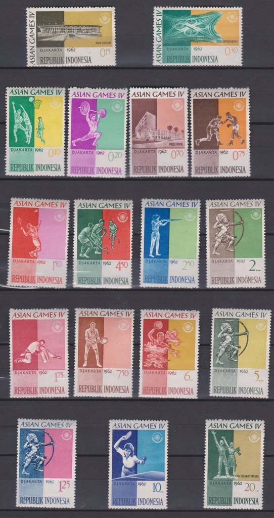 Indonezja - Asian Games IV 1962 ** - Sport
