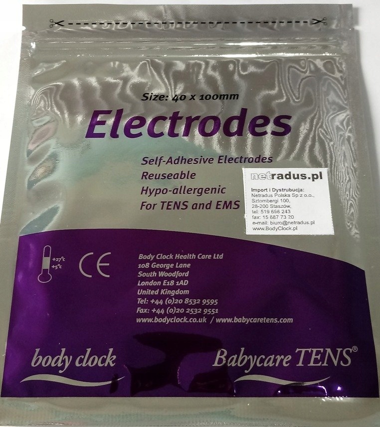 Body Clock - elektrody 40x100 do urządzeń TENS
