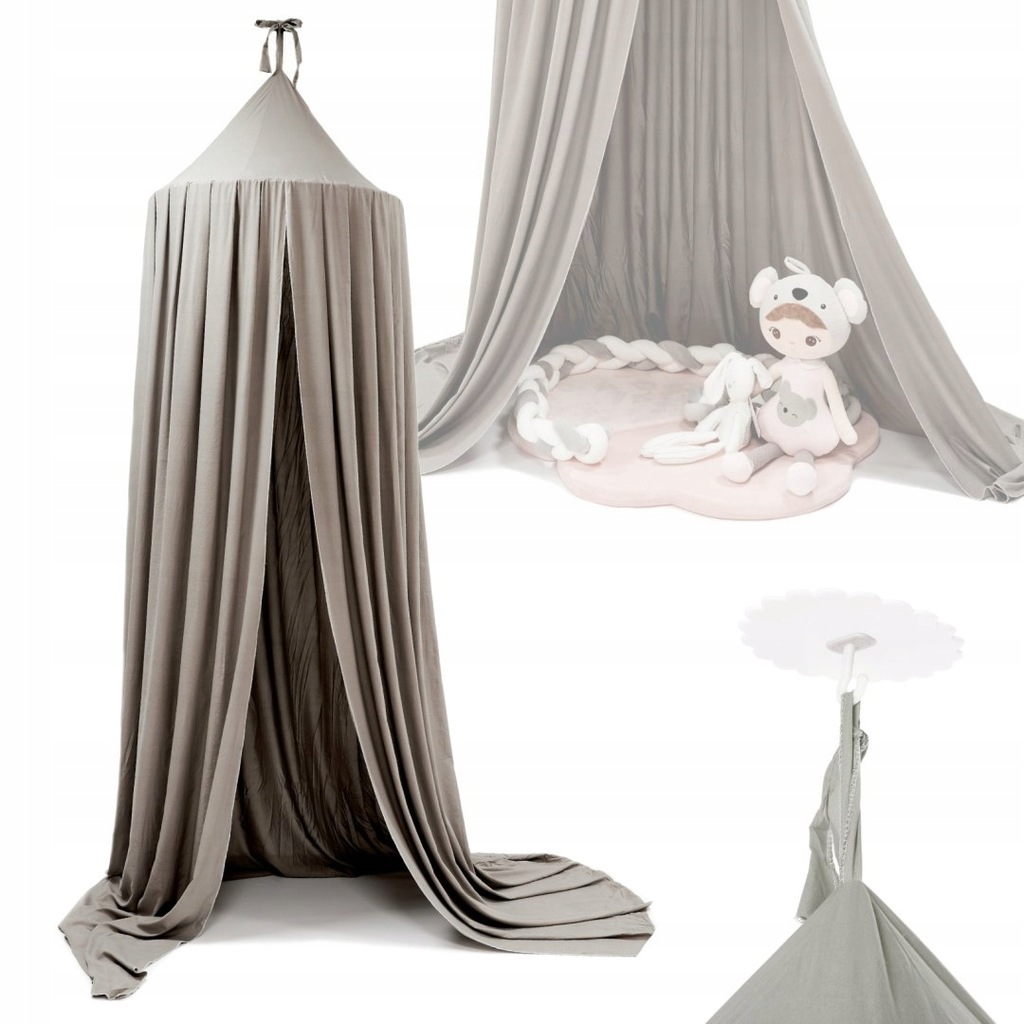 Купить Занавеска с балдахином, подвесная палатка типи серого цвета: отзывы, фото, характеристики в интерне-магазине Aredi.ru